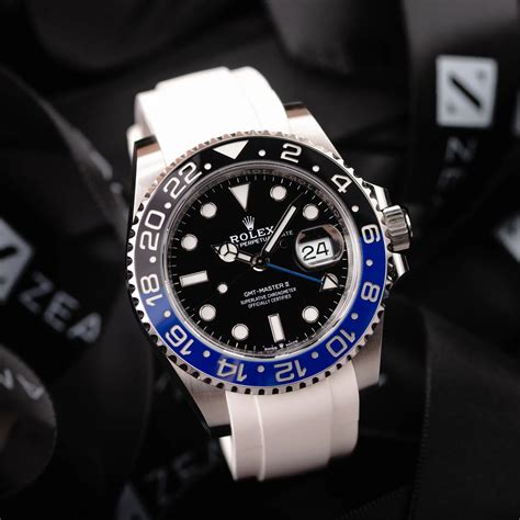 rolex batman bracelet caoutchouc|Rolex blnr Batman review.